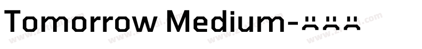 Tomorrow Medium字体转换